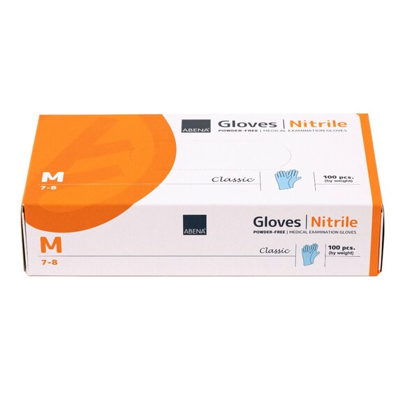Abena Classic Nitrile Gloves Size M Case (Powder&Latex Free) - Picture 4 of 9
